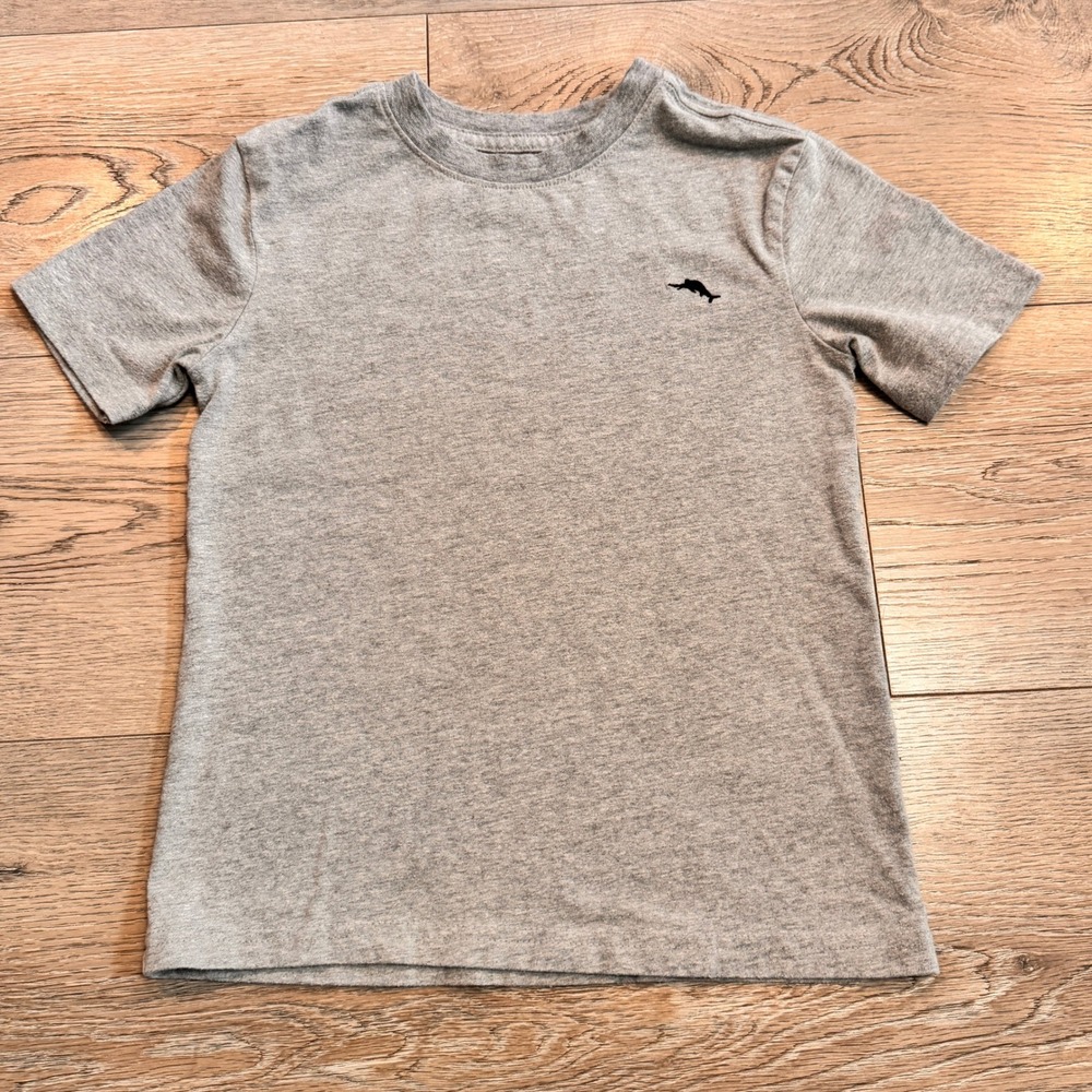 Tommy Bahama Kids Gray Crew Neck Small 5-6 Short Sleeve T-Shirt Top